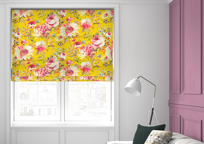 Capri, Yellow - Roman Blind - Image 3